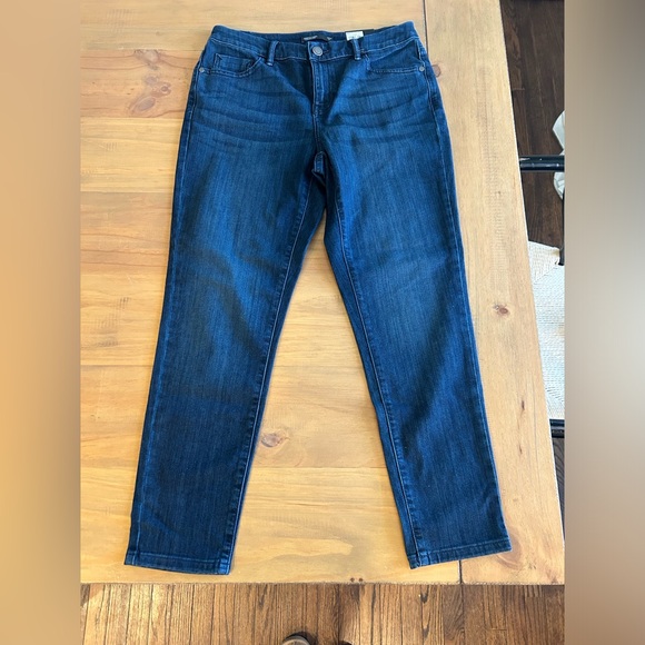 Simply Vera Vera Wang Women's Dark Blue Slim Jeans - Picture 3 of 4